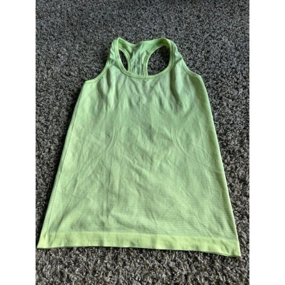 Lululemon  Top Racerback Workout Gym Sleeveless Sportswear Neon Green